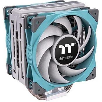 Cooler de Aire Thermaltake Toughair 510 Turquesa con Ventiladores PWM de 120 mm y Compatibilidad con Procesadores Intel y AMD