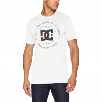 DC Shoes Rebuilt T-Shirt, Hombre, Bright White-Solid, XL