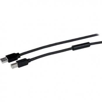 StarTech.com 15m / 50 ft Active USB 2.0 A to B Cable - Long 15 m USB Cable - 50 ft USB Printer Cable - 1x USB A