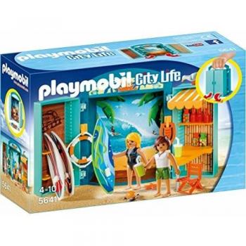 PLAYMOBIL- Cofre Tienda Surf, Multicolor, única