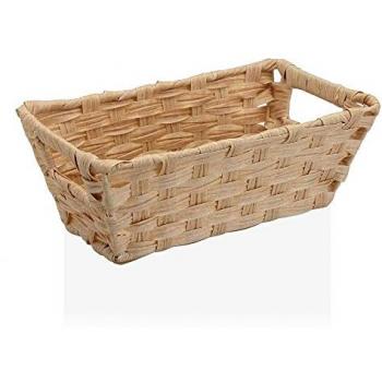 Cesta Versa Beige Natural con Asas de Polietileno (17 x 11,5 x 29 cm)