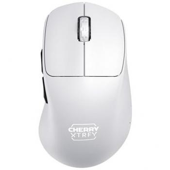 Ratón Gaming Inalámbrico Cherry Xtrfy M64 Pro, 8K, Ergonomía Avanzada, Optimizado para eSports, Blanco