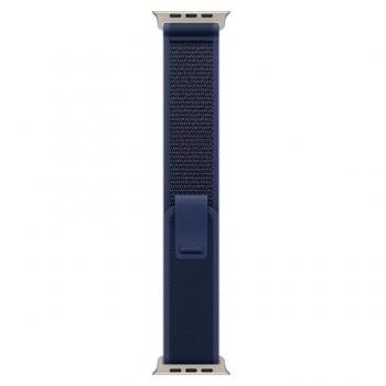 Correa Trail Loop Azul para Apple Watch 49mm (M/L) - Nylon, Poliéster, Spandex, Titanio Natural