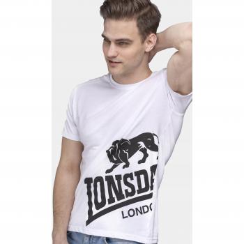 Camiseta Lonsdale Dereham manga corta blanco negro para Hombre - S XXL