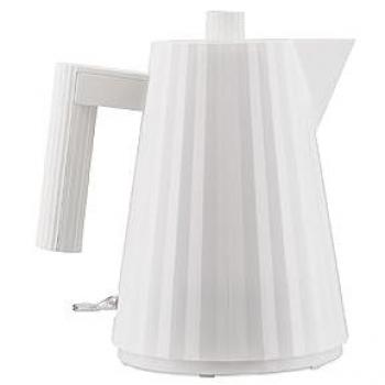 Alessi Plissé 1L Electric Kettle - White Thermoplastic Resin, 2400W