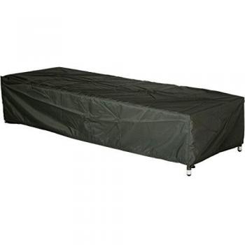 Unbekannt Estrella Funda para Muebles de jardín, Tumbona, Uni Gris, 200 x 75 x 40 cm, 0,9 ml, 454803