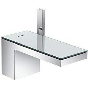Hansgrohe Mezclador monomando de lavabo hansgrohe 70 AXOR MYEDITION con placa cromada/cristal espejo