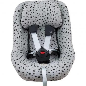Funda para silla de coche Maxi Cosi 2 Way Pearl Jyoko Black Star - Compatible con Maxi Cosi 2 Way Pearl, diseño elegante, material resistente y fácil de limpiar