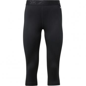 Mallas Deportivas de Mujer Reebok Capri Night Negro