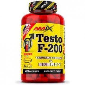 Amix Pro Testo F-200 200 caps Suplemento de Aminoácidos para Energía y Desarrollo Muscular