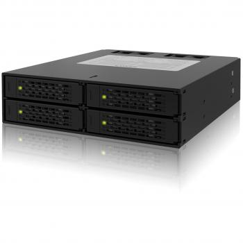 Icy Dock MB994SP-4S Caja para Disco Duro Externo 2.5 Negro con Chasis Intercambiable