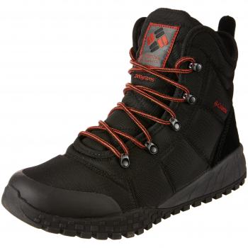 Columbia Fairbanks Omni-Heat Waterproof Snow Boots for Men - Black and Rust