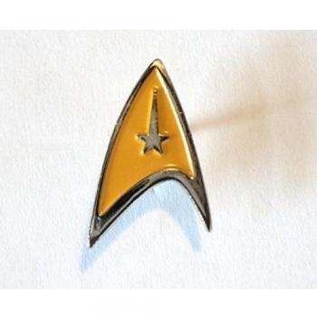 Mercmad Insignia de Star Trek de la Flota Estelar con el logo amarillo Delta Shield esmalte insignia 20 mm