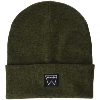 Wrangler Basic Beanie Gorro de Punto, Verde