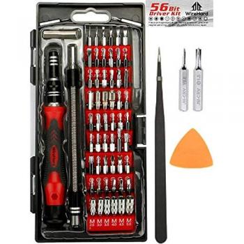 PREMIUM 62-en-1 Profesional Kit de Herramientas con 56 Bits Magnéticos - Juego de Destornillador de Precisión para Reparación de Móviles Telefono - Computadora - Xbox - PlayStation - iPhone