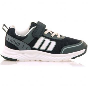 Mustang - Zapatillas deportivas Apolo para niño en tejido azul marino con logo bordado, confort y estilo ligero