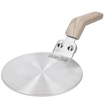 Placa de Conversión de Inducción La Cafetière, Plateada, 13 cm con Funda