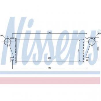 Intercooler NISSENS 96857 - Compartimentos de Motor, fabricado por Nissens, diseñado para optimizar el rendimiento del motor al reducir la temperatura del aire de admisión, hecho de materiales duraderos y resistentes a la corros
