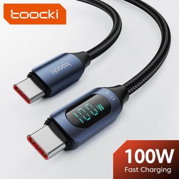 Toocki 100W PD Fast Charging Type C to Type C Cable for Xiaomi Poco
