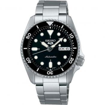 Seiko 5 Sports SRPK29K1 Automatic Stainless Steel Watch with Silver Strap.