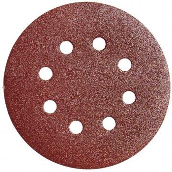 WOLFPACK LINEA PROFESIONAL Lija recambio velcro disco Ø 125 mm. con agujeros grano 180