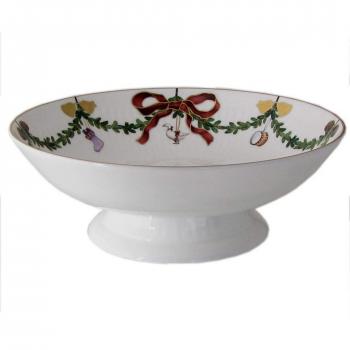 Royal Copenhagen - Cuenco con base, diseño navideño
