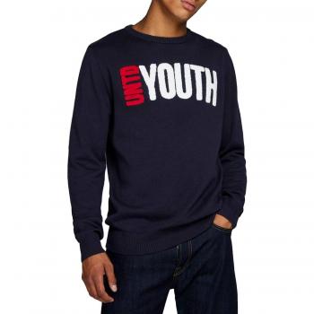 Sudadera Jack and Jones JCOCATCH Marino Hombre M Marino
