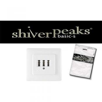 Toma de Teléfono TAE NFN 3x6, Blanco, Bajo Pladur con Marco Metálico - Shiverpeaks Basic-S