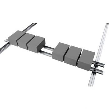 Kit Estructura Horizontal de 2 Paneles para Techo Plano 10-15º con Lastre, Sin Anclaje