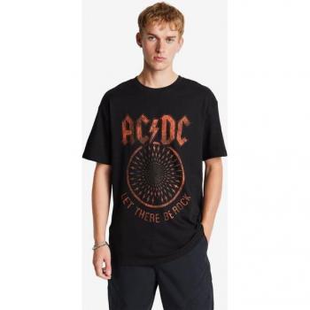 MERCHCODE AC/DC Men's Black Cotton Jersey T-Shirt - Size M