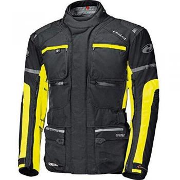 Held Chaqueta de moto con protectores Carese II Gore-TEX Tourenjacke negro/amarillo neón, S, hombre, Enduro/Reiseenduro, todo el año, textil