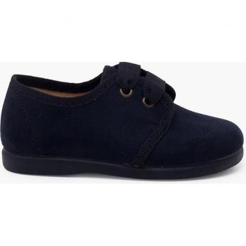Zapato inglés de bebés en serratex con cordón de faya