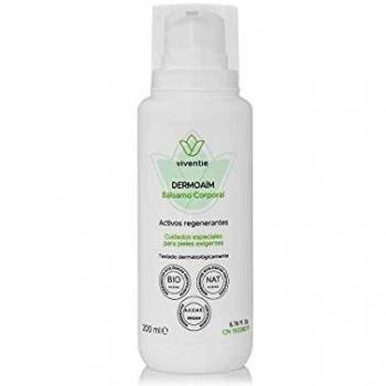 Dermoaim Bálsamo Corporal Pieles Sensibles 200 ml - Viventie, Cosmética Oncológica, Regeneración de pieles sensibles y alteradas, Natural y Bio