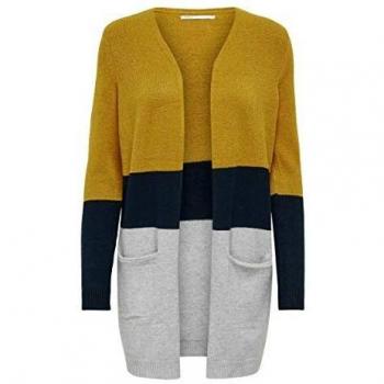 Only Long Knitted Cardigan, Multicolor