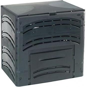 Compostador Eco 350L Negro con dimensiones 60x80x80 cm