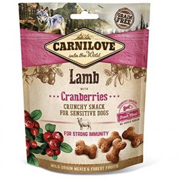 Galletas Crunchy de Cordero y Arándanos para Perros Carnilove 0.2 KG