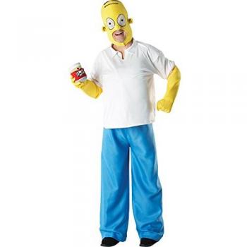 Disfraz Deluxe Original de Homer Simpson - Talla Estándar - Azul y Blanco