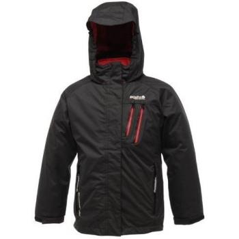 Regatta Kids Hoopla Waterproof Breathable Hooded 3 in 1 Jacket Black