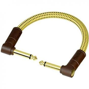 Fender Deluxe Tweed Electric Guitar Patch Cable 0.15m (2-Pack)