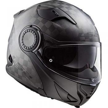 LS2 NC Casco per Moto, Hombre, Negro, M
