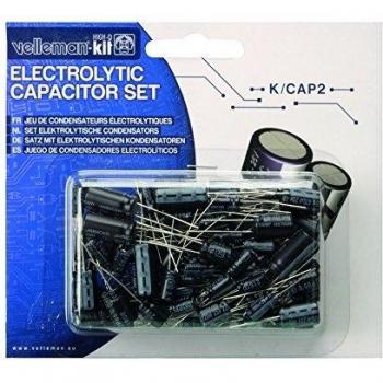 Set de Condensadores Electrolíticos - 120 Piezas - Valores de 1µF a 1000µF