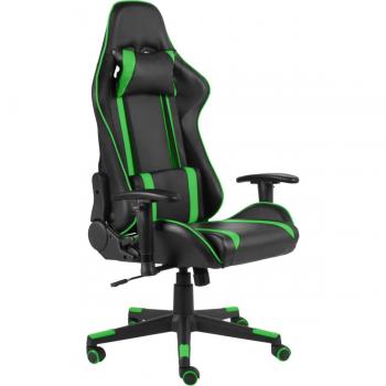 Silla Gaming Ayton Altura Regulable + Respaldo Reclinable Verde 123-133X60x69 Cm