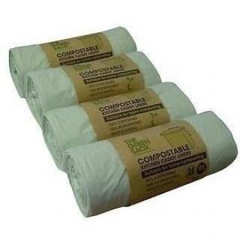 greenmybusiness Greenmybusiness 'Verde Saco' Comida Residuo Compostable 10 Litro Cocina Cajita Forro Bolsas - Pack 96