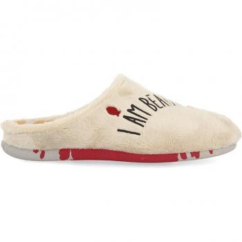 Zapatillas de casa abiertas de mujer tipo babucha con material reciclado