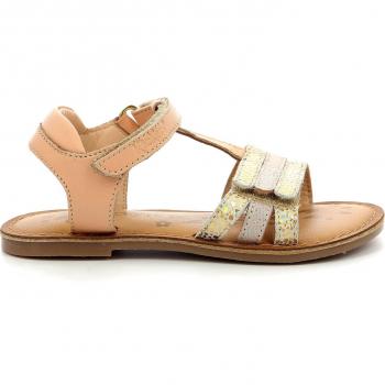 Kickers Girl's Diamanto Sandal - Nude Metallise