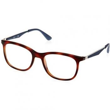 Ray-Ban 0Rx7078, Monturas de Gafas para Hombre, Shiny Light Havana, 53
