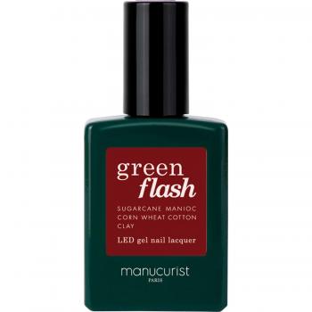 Manucurist Green Flash LED Gel Nail Lacquer 15 ml - Red Hibiscus