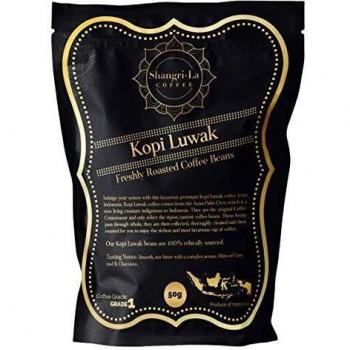 Shangri-la Coffee - Molidos De Café Kopi Luwak Salvaje - 50 Gramos