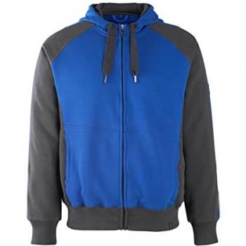 Sudadera de trabajo con capucha Mascot 50566, color Azul marino oscuro y Azul real, talla L, Unisex