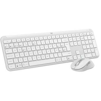 Pack Teclado + Ratón Logitech MK950, Inalámbrico, Bluetooth/USB, Logi Bolt, Personalizable, Multidispositivo, Accesos directos, Windows/Mac, Blanco
